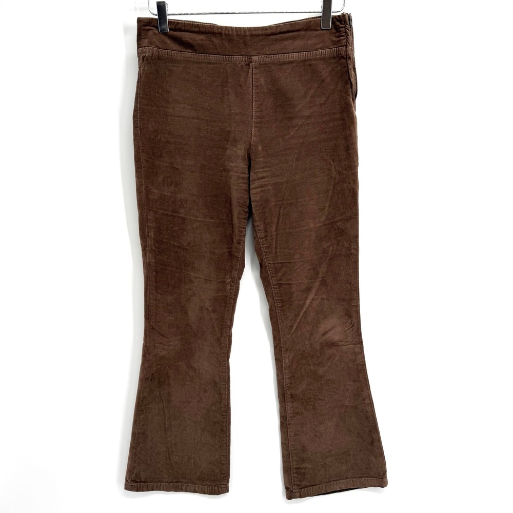 Free People In My Feelings Cropped Bootcut Cord Pant Size S Brown Kick Flare